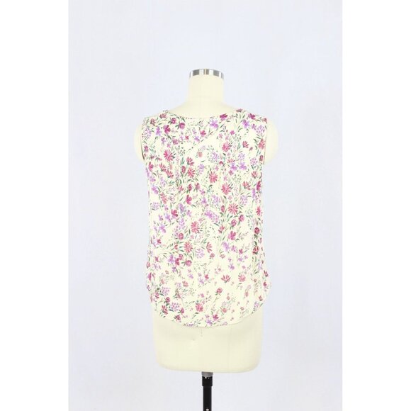 VELVET GRAHAM & SPENCER Yellow Floral Challis Draped Surplice Blouse, Size S - Picture 3 of 10